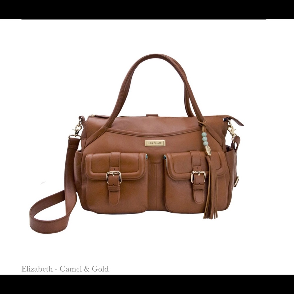 Lily Jade Leather Diaper or Travel Bag